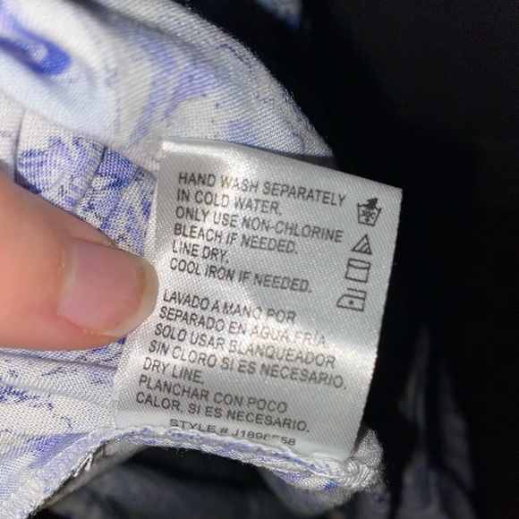 Patrons of Peace Blue & White Floral Maxi Dress Size M Boho Chic Spring Summer - Picture 7 of 10